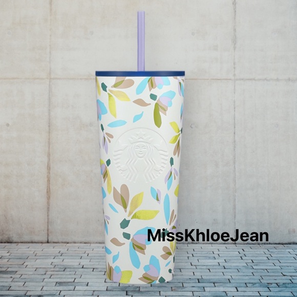 Starbucks 2023 Floating Snowdrop Venti Cold Cup Tumbler